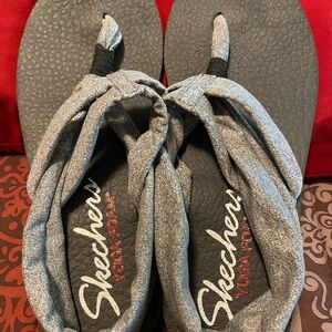 Skechers Gray Yoga Foam Sandals